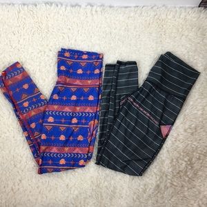 Teeki leggings bundle of 2 both size small